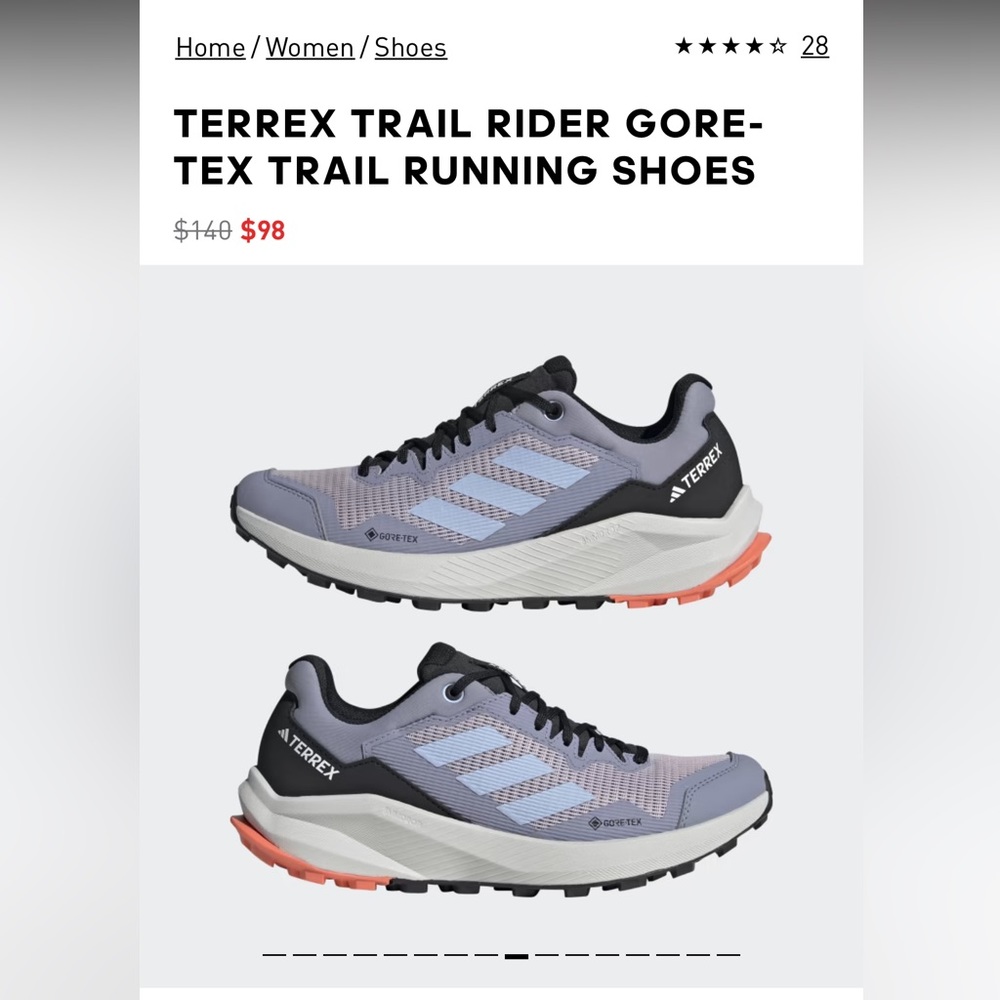 Adidas Gortex Hiking Trail Sneakers Waterproof Terrex Women’s size 8.5